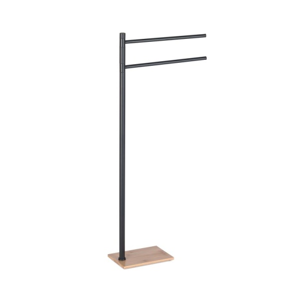 Trilly Towel Stand - Black/Bamboo