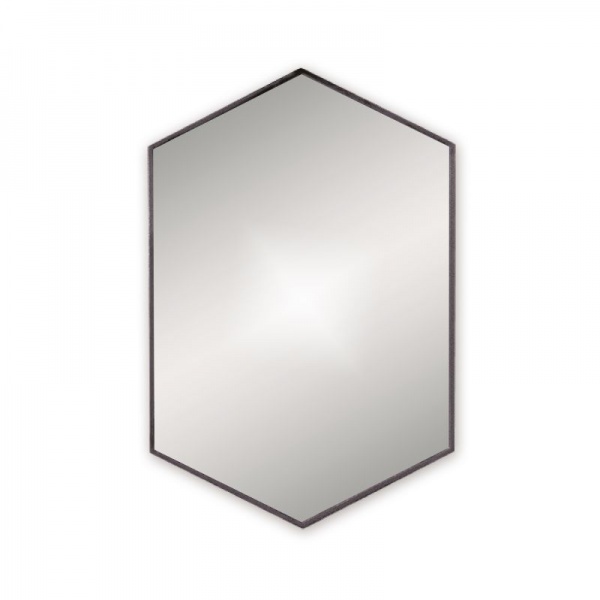 Docklands Hexagonal Mirror - Black