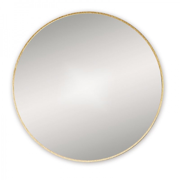 Docklands Round Bathroom Mirror - Brushed Brass