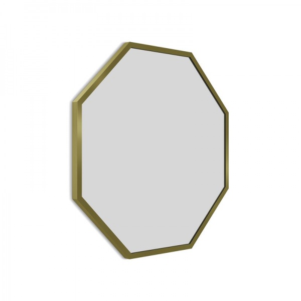 Docklands Octagon Mirror - Brushed Brass