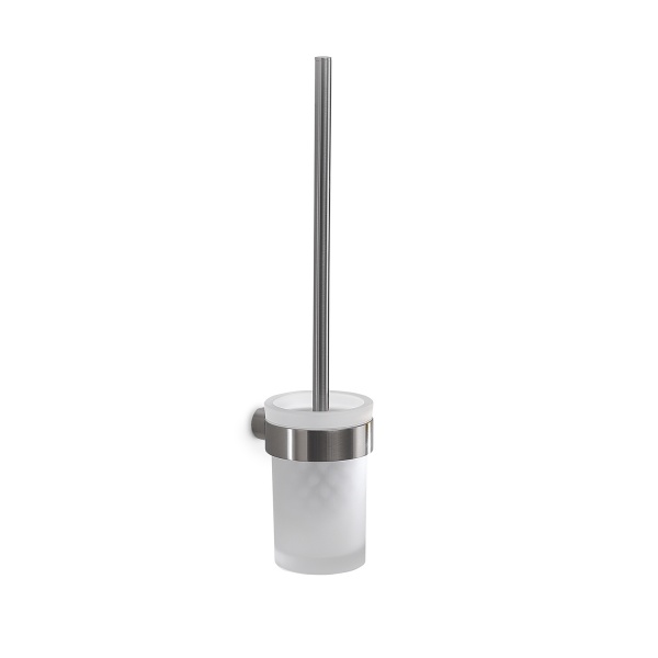 Pirenei Wall Mounted Toilet Brush - Brushed Nickel