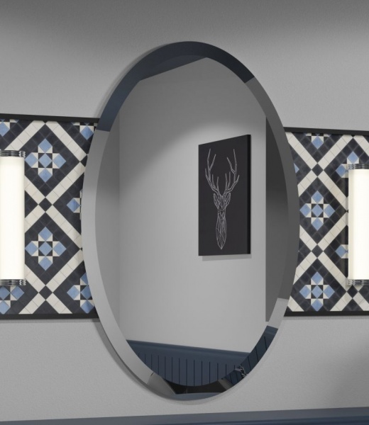 Porterhouse Oval Bathroom Mirror