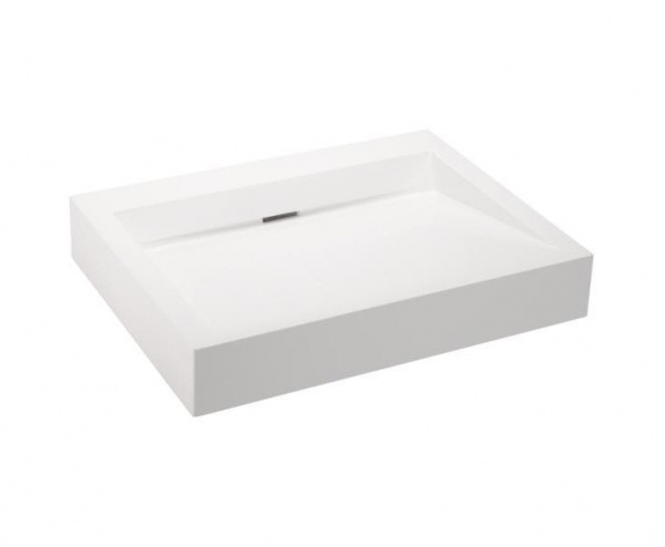 HEWI Composite Washbasin White Square - No Tap Hole