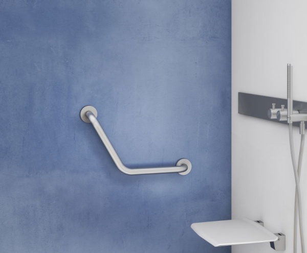 G Pro Brushed Steel Angled Grab Bar