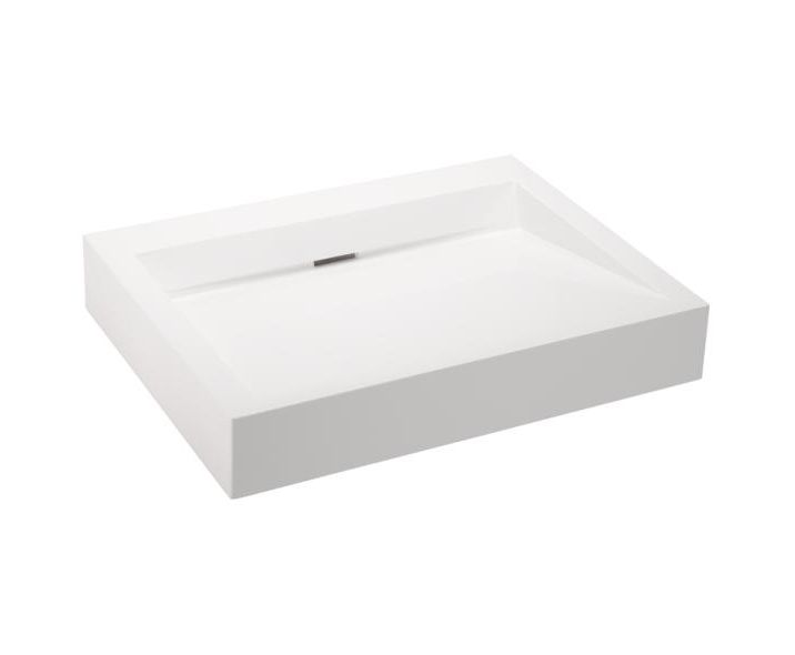HEWI composite washbasin white square - no tap hole