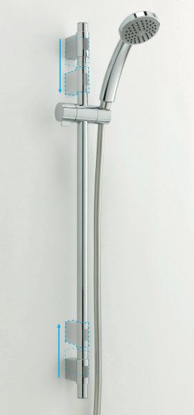 Breeze Premium Adjustable Shower Slide Rail Kit - Lime Kitchen & Bathroom
