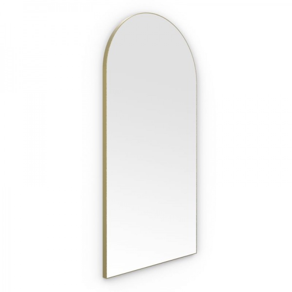 Oslo Arch Mirror - Brushed Brass - Available in 2 Sizes