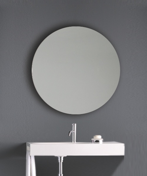 Slim Round Bathrom Mirror - Available in 2 Sizes